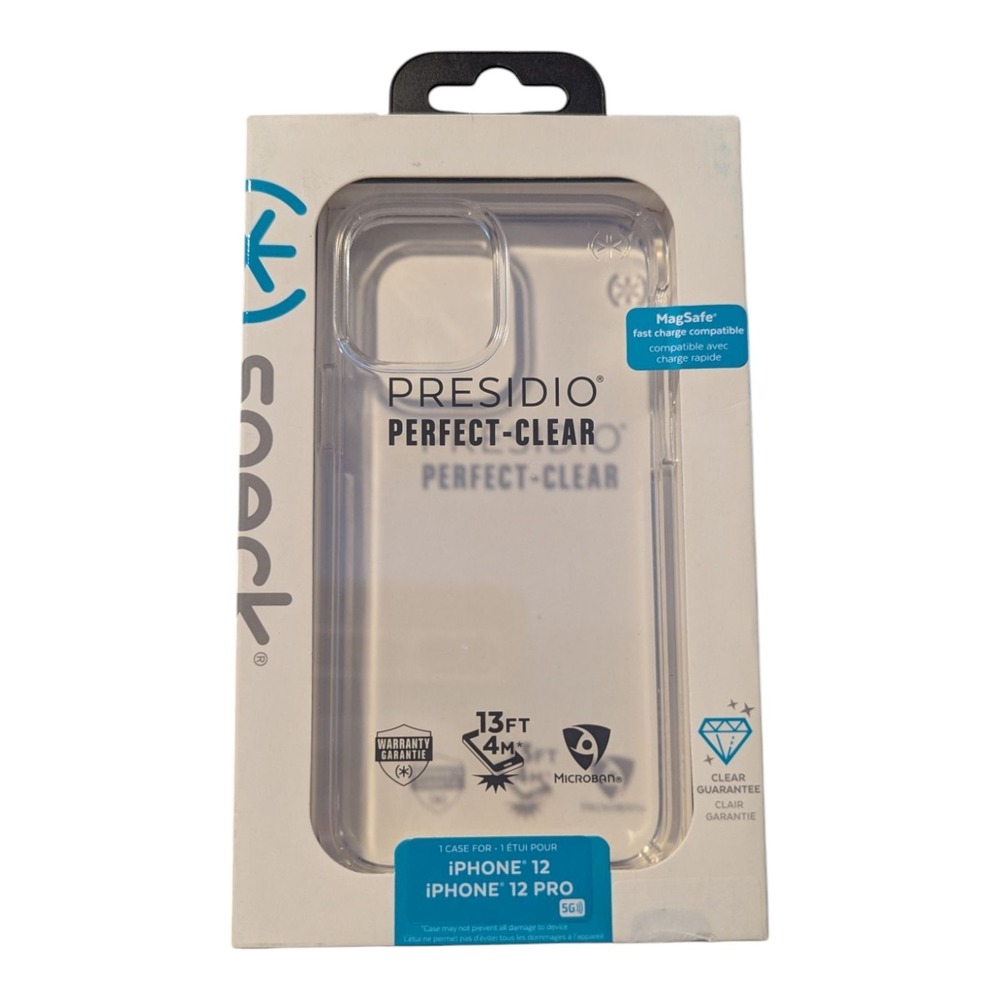 W1. Speck Presidio Perfect Clear Case Apple iPhone 12 / 12 Pro - Clear
